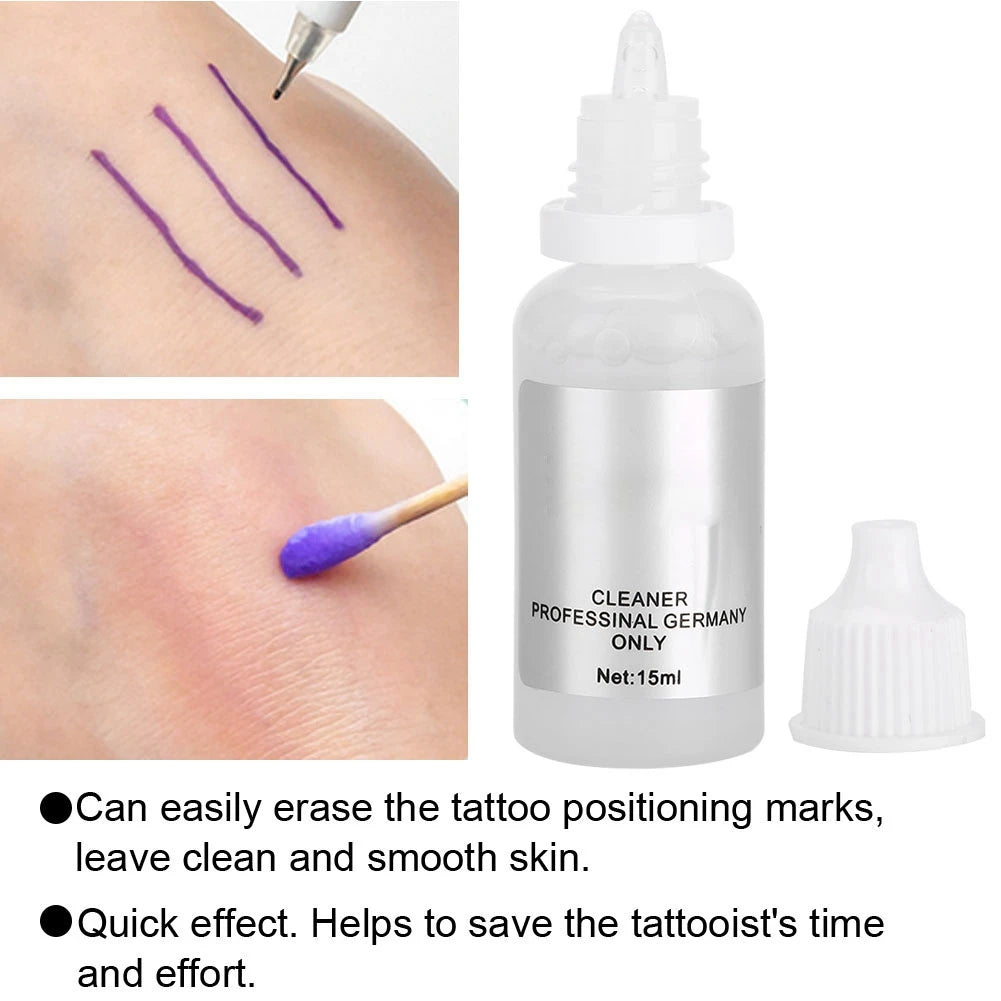 15ml Tattoo Mark Removal Lotion - Professional Semi-Permanent Makeup Ink Cleaning Solution