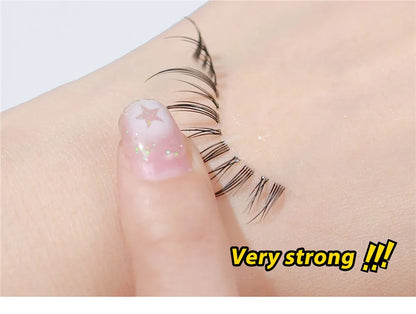 Waterproof Eyelash Glue, Quick-Dry Adhesive, False Lashes with Tweezers, Clear Extension Glue