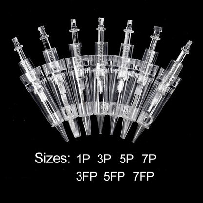 Bayonet Cartridge Needles 1P-7FP for Microblading & Permanent Tattoo - Disposable Eyebrow Use