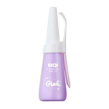 Waterproof Eyelash Glue, Quick-Dry Adhesive, False Lashes with Tweezers, Clear Extension Glue