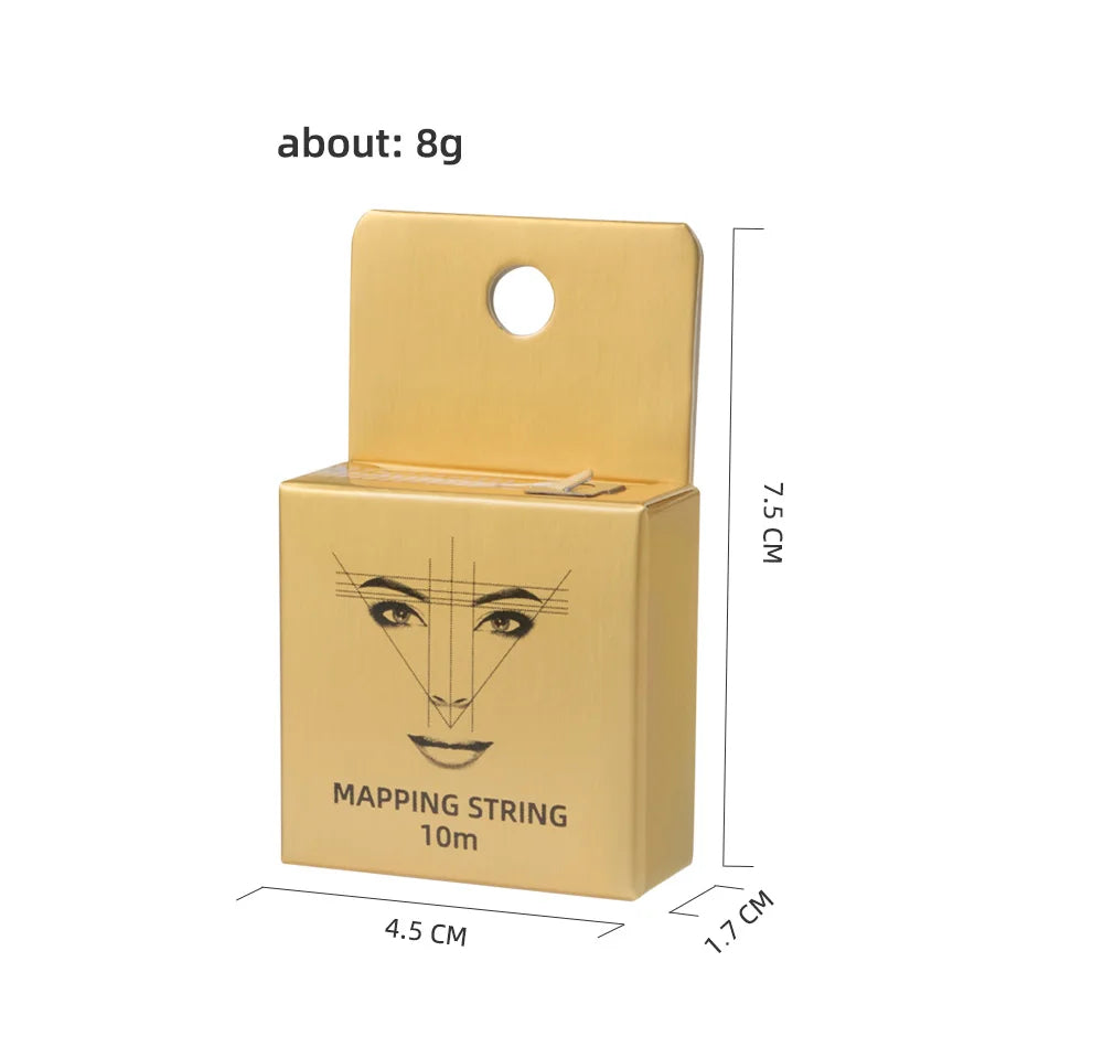 10M Pre-Inked Mapping String - Microblading Eyebrow Positioning Tool