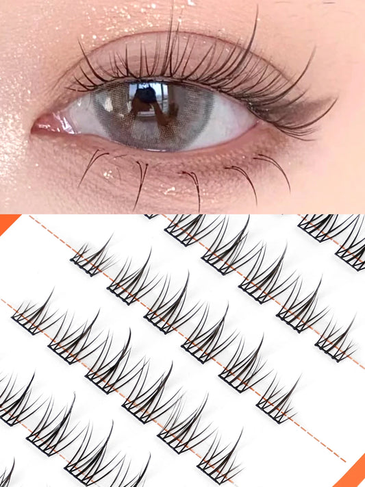 GROINNEYA DIY Manga Cluster Lashes, Anime Effect, Natural Look, Large Capacity