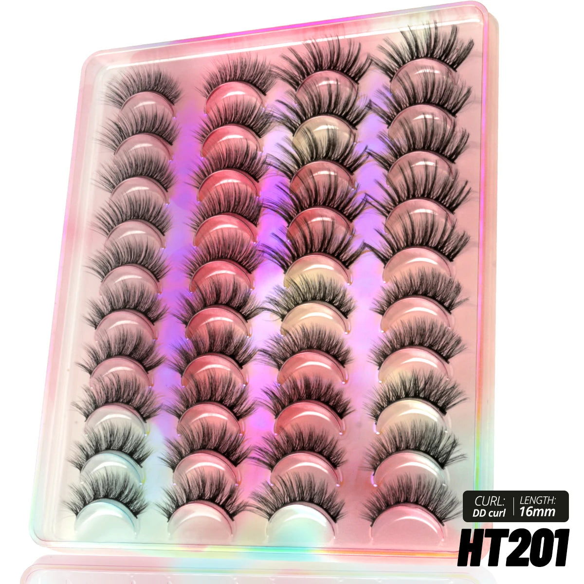 GROINNEYA 5/7/20 Pairs 3D Manga Lashes, Y2K Winged Cat Eye, Natural Extension Look