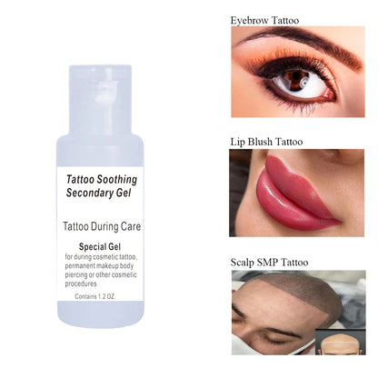 Tattoo Soothe Gel for Permanent Makeup & Microblading Eyebrow Care - 30ml