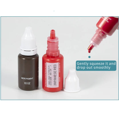 15ML Permanent Makeup Pigment Ink - Eyebrow Shading, Lip & Eyeliner Microblading Supplies