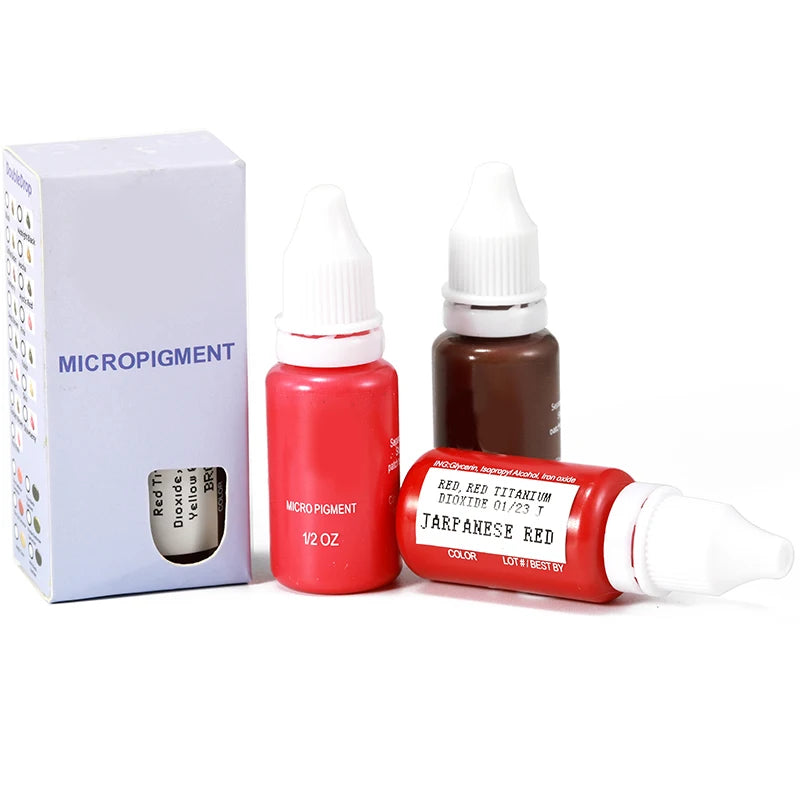 15ML Permanent Makeup Pigment Ink - Eyebrow Shading, Lip & Eyeliner Microblading Supplies